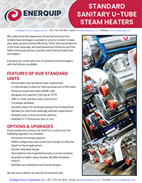 Enerquip Standard Off-the-Shelf Heat Exchangers brochure cover