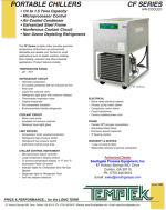 Brochure Cover - Temptek CF Series Air-Cooled Portable Water Chillers