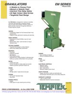 Brochure Cover - Temptek EM Series Granulators