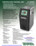 Product Brochure - Temptek Veteran VT Series Temperature Control Units with LXT Controller
